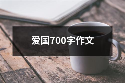 爱国700字作文