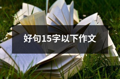 好句15字以下作文