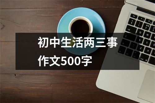 初中生活两三事作文500字