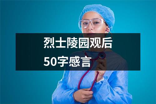 烈士陵园观后50字感言