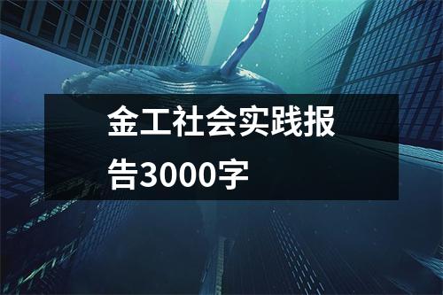 金工社会实践报告3000字