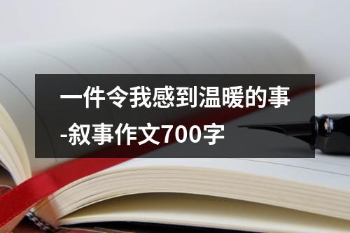 一件令我感到温暖的事-叙事作文700字