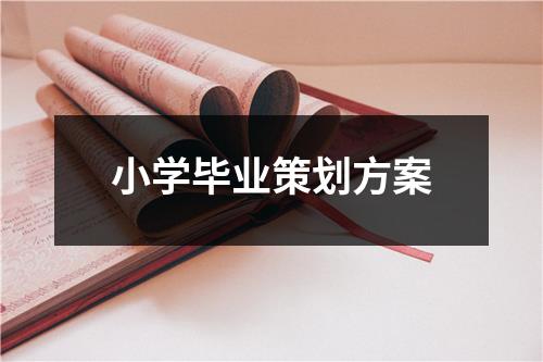 小学毕业策划方案