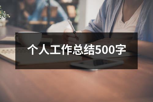 个人工作总结500字