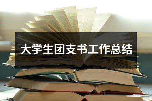 大学生团支书工作总结