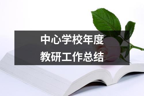 中心学校年度教研工作总结