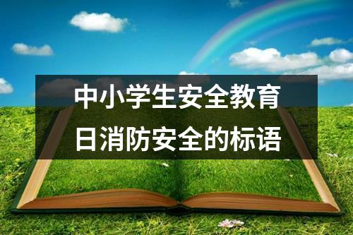 中小学生安全教育日消防安全的标语