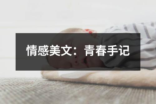 情感美文：青春手记