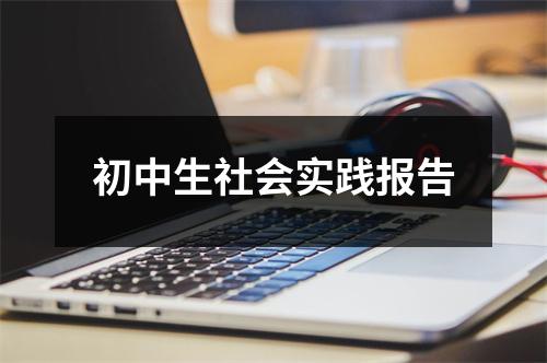 初中生社会实践报告