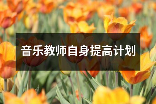 音乐教师自身提高计划