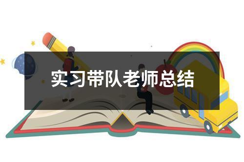 实习带队老师总结