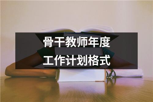 骨干教师年度工作计划格式