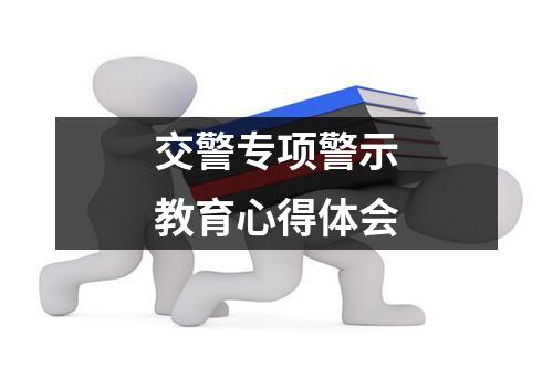 交警专项警示教育心得体会