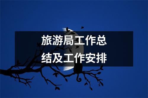 旅游局工作总结及工作安排