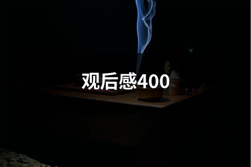 观后感400