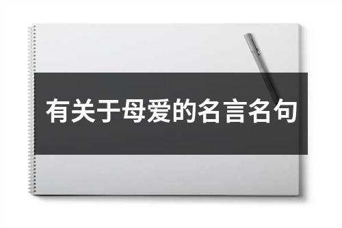 有关于母爱的名言名句