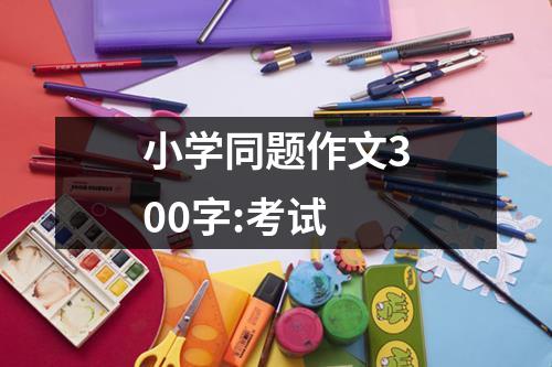 小学同题作文300字:考试