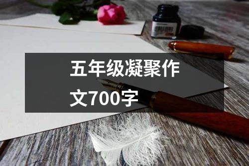 五年级凝聚作文700字