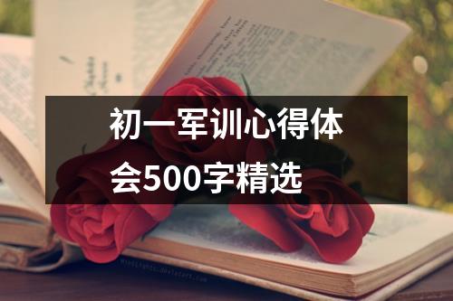 初一军训心得体会500字精选