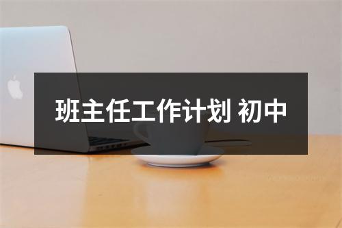 班主任工作计划 初中