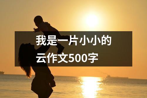 我是一片小小的云作文500字