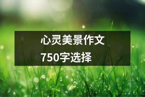 心灵美景作文750字选择