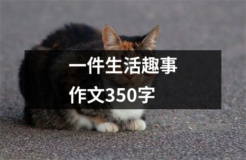 一件生活趣事作文350字