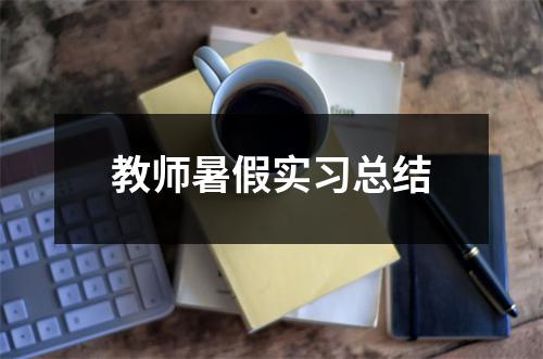 教师暑假实习总结