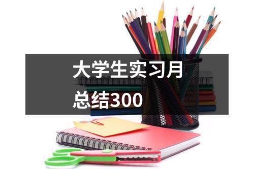 大学生实习月总结300