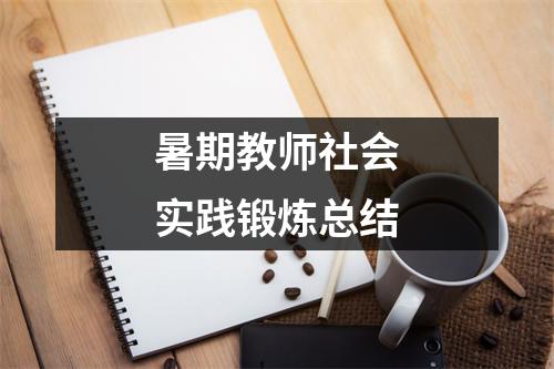 暑期教师社会实践锻炼总结