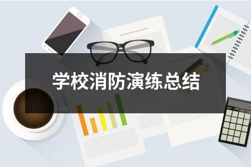 学校消防演练总结