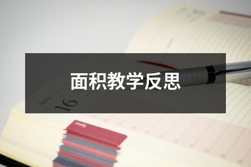 面积教学反思