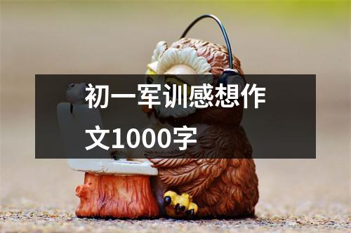 初一军训感想作文1000字