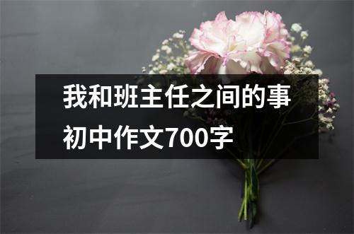 我和班主任之间的事初中作文700字