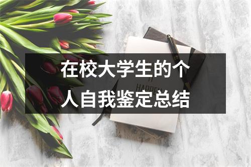 在校大学生的个人自我鉴定总结