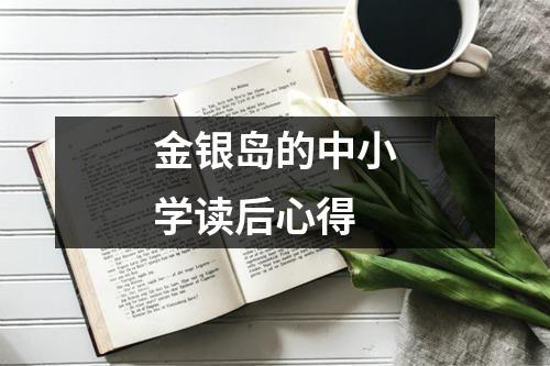 金银岛的中小学读后心得