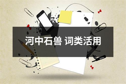 河中石兽 词类活用