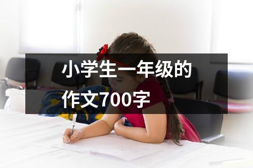 小学生一年级的作文700字