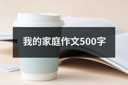 我的家庭作文500字