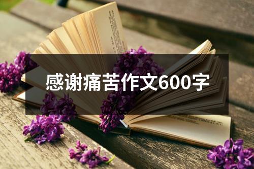 感谢痛苦作文600字