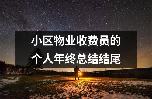 小区物业收费员的个人年终总结结尾