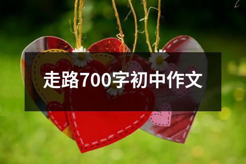 走路700字初中作文