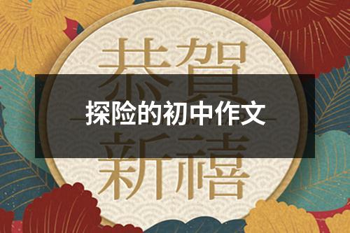 探险的初中作文