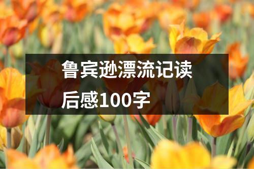 鲁宾逊漂流记读后感100字