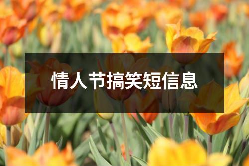 情人节搞笑短信息