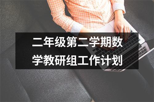 二年级第二学期数学教研组工作计划