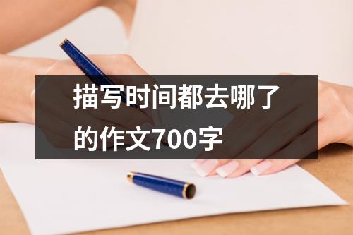 描写时间都去哪了的作文700字