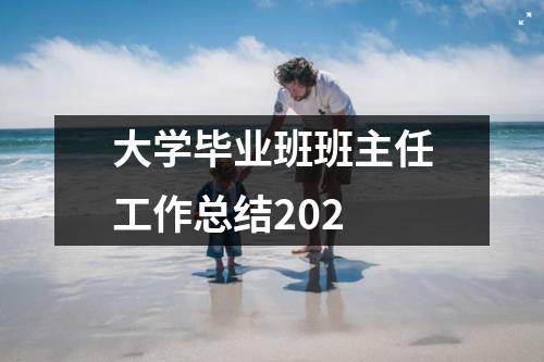 大学毕业班班主任工作总结202