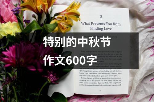 特别的中秋节作文600字