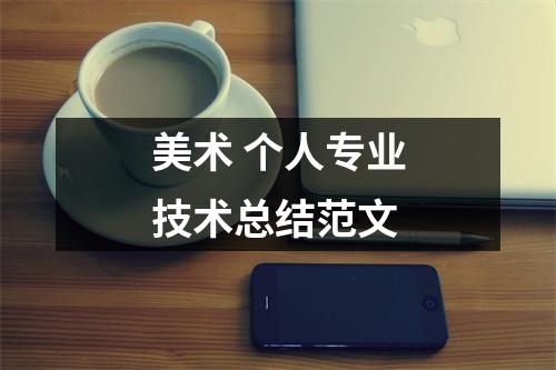 美术 个人专业技术总结范文